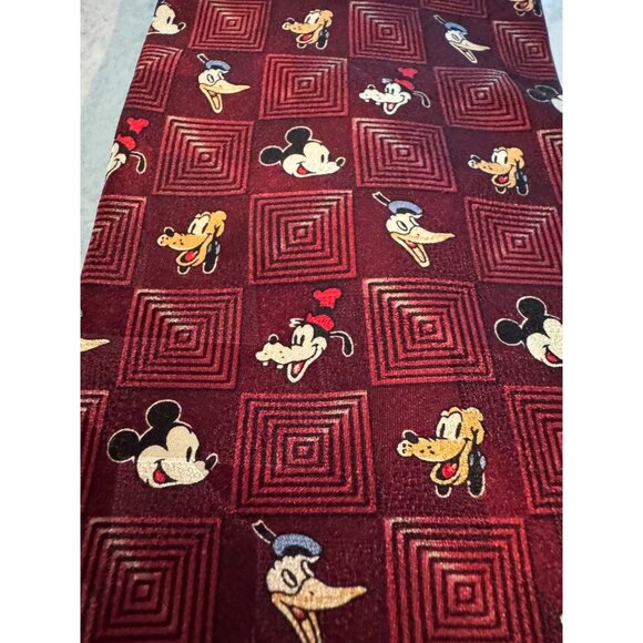 Vintage Mickey & Co. Disney Character Tie – 100% Silk – Mickey, Donald, Goofy & - Picture 7 of 7
